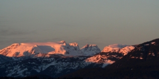 Comox Glacier on a February morning