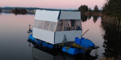 Philip Hathaway's ingenious houseboat.