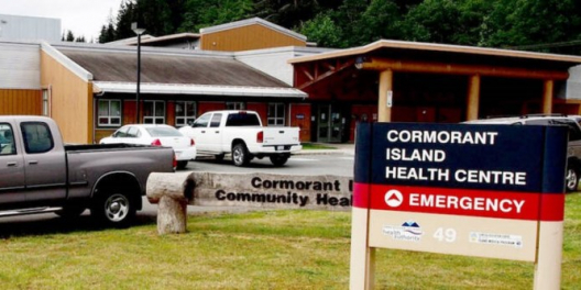 A shot of the Cormorant Island Health Centre.