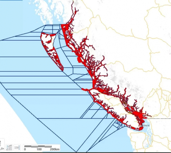 The west coast bivalve closure map shows that all of coastal BC is off-limits for harvesting.