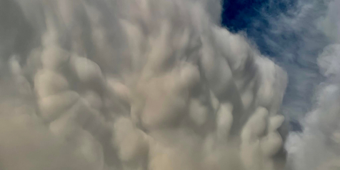 Cloud formations over Cape Scott